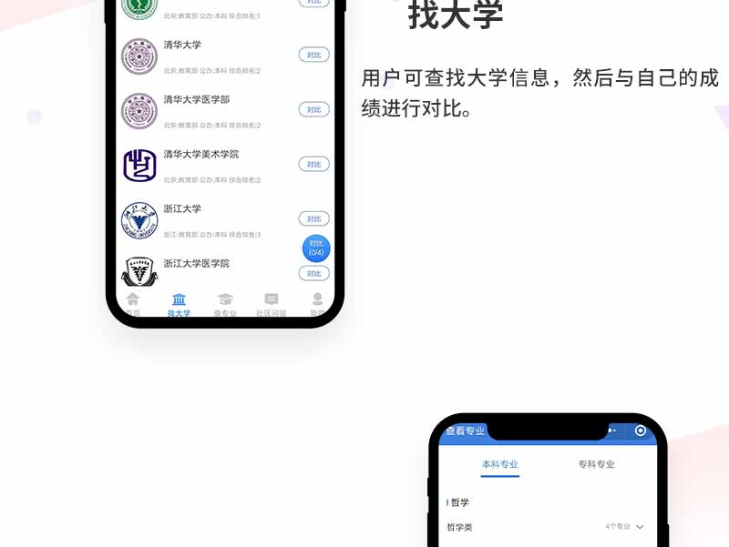 高考模拟志愿填报小程序开发