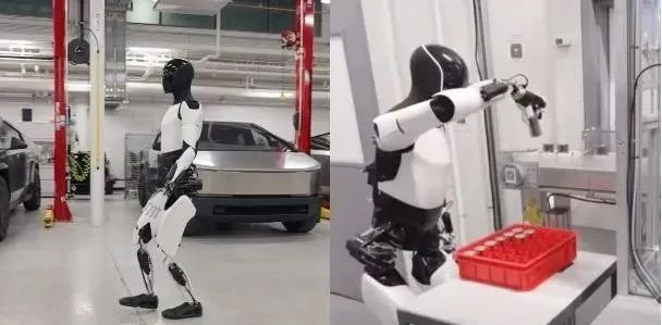 特斯拉机器人“进厂打工”01